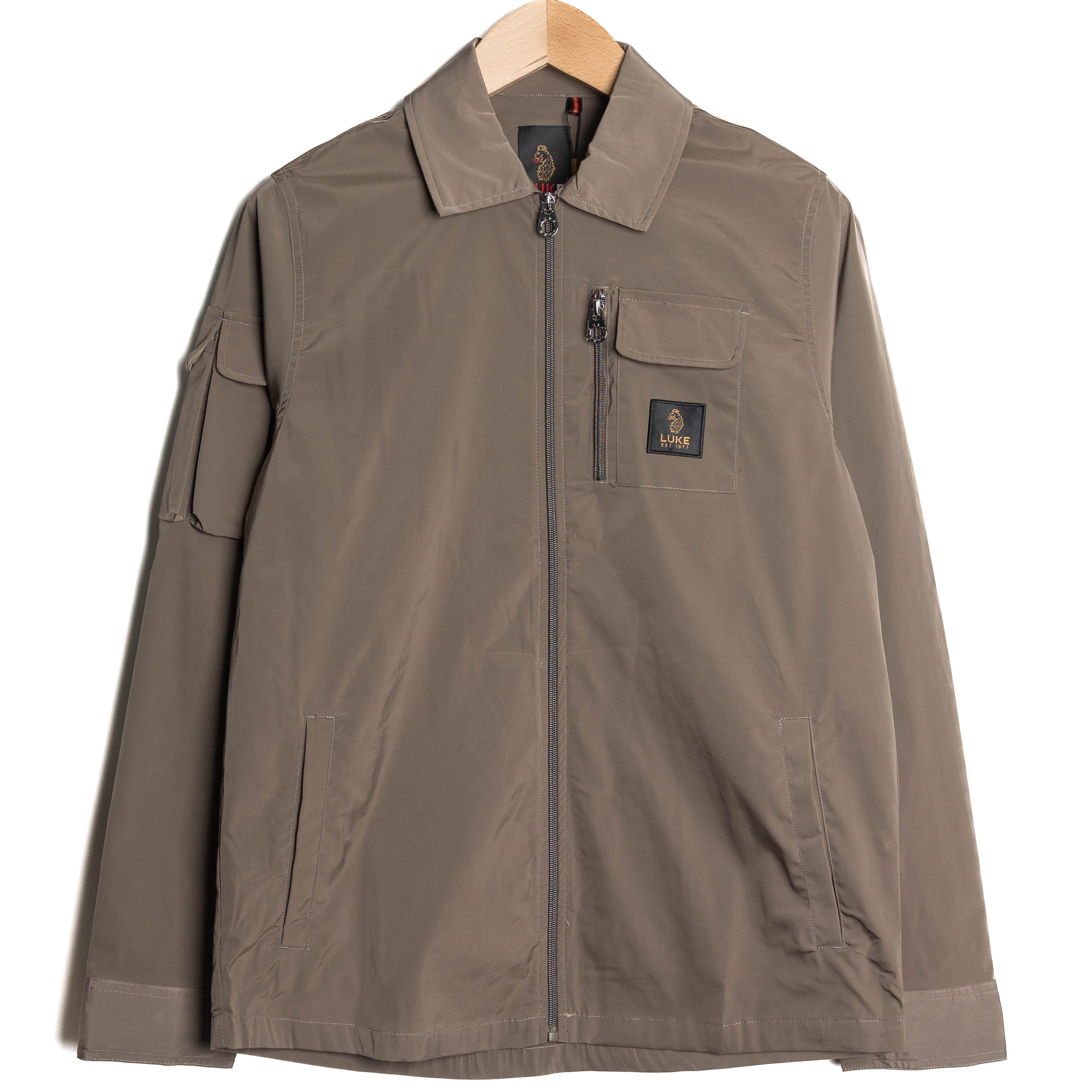 Luke Vietnam Technical Overshirt Mushroom - Detour Menswear