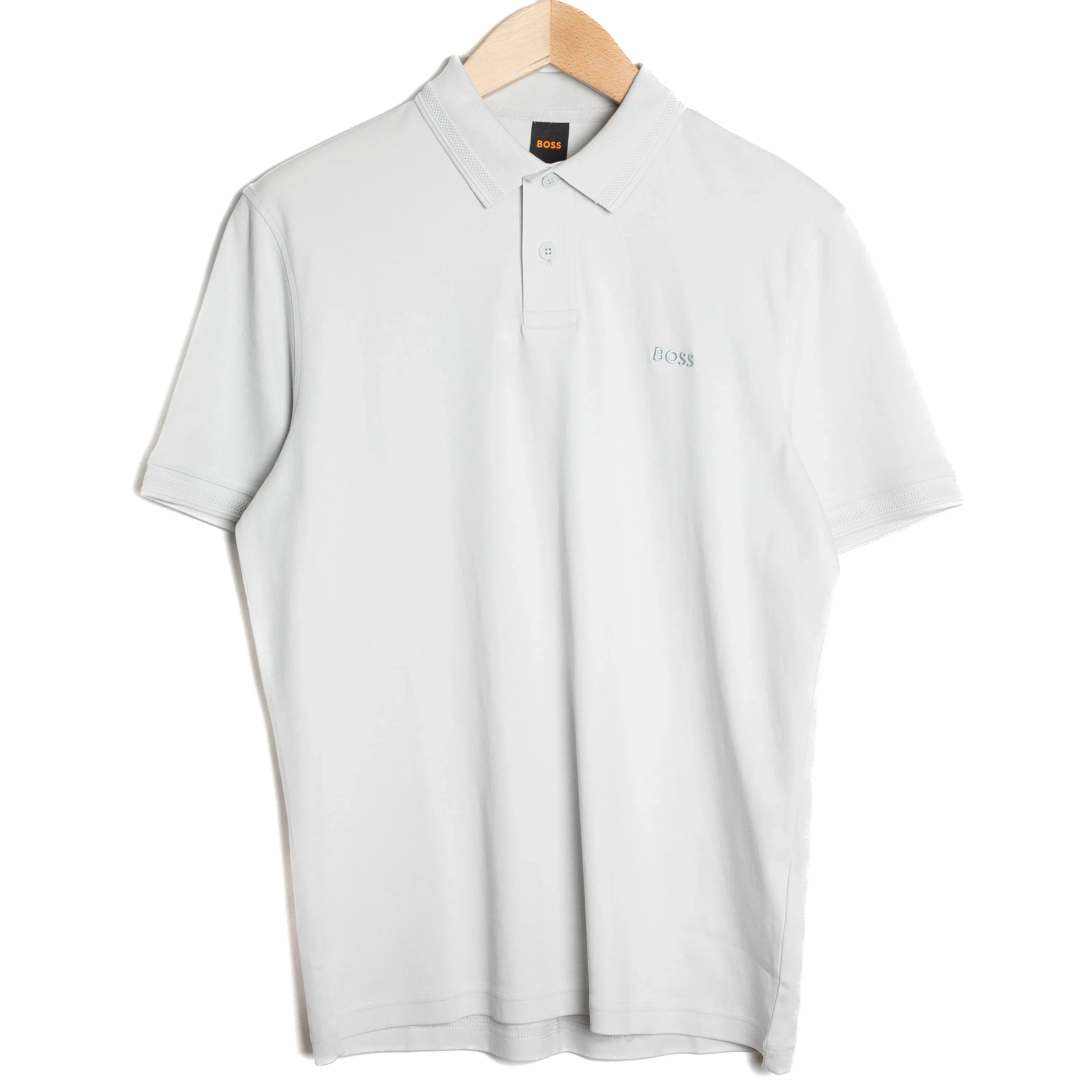 Hugo Boss PE- interlock Polo Light Grey – Detour Menswear
