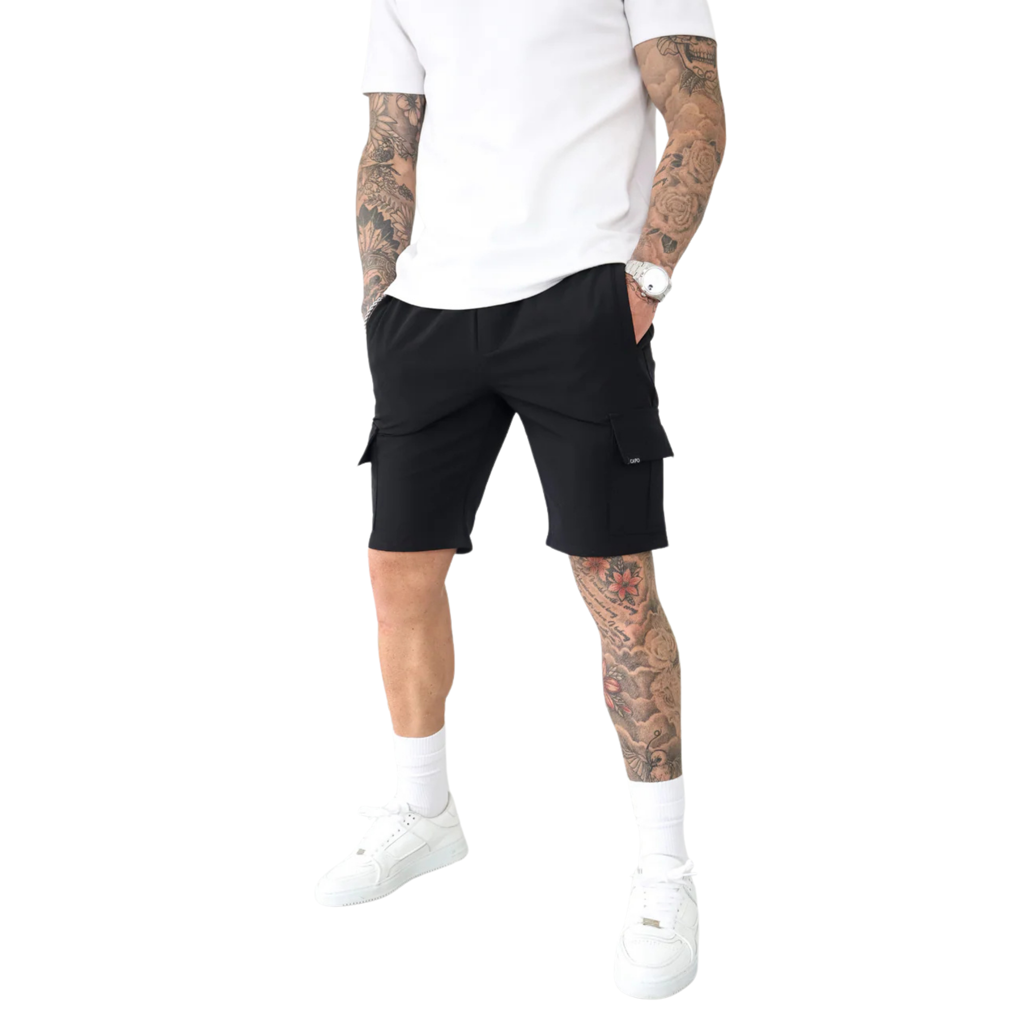Capo Utility Cargo Short Black – Detour Menswear